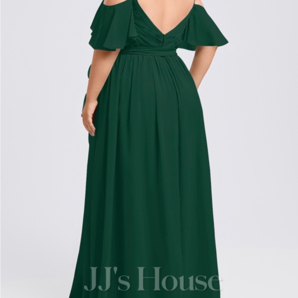JJs House Emerald Backless Gown